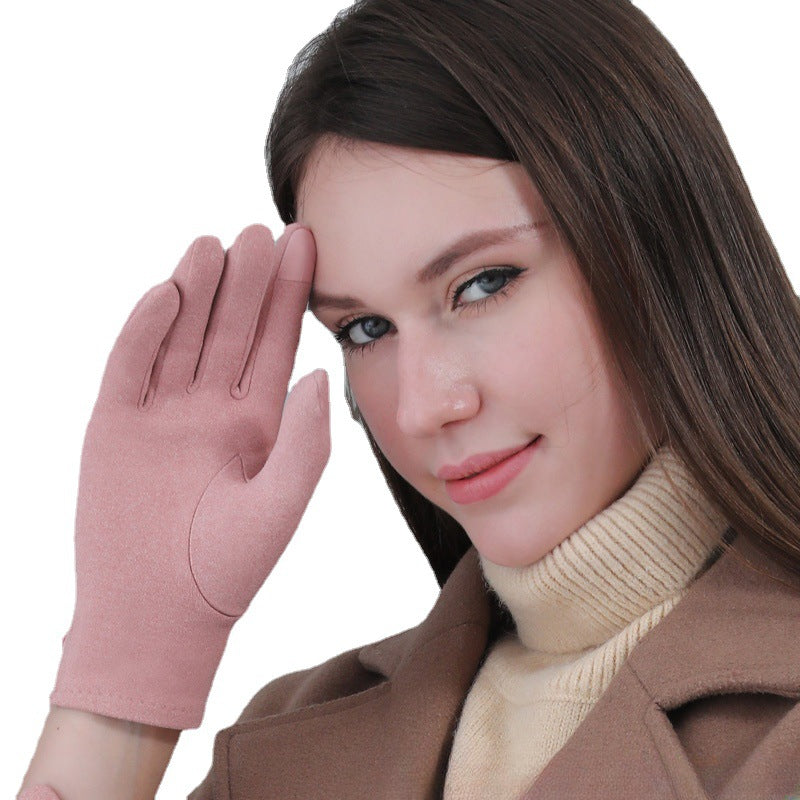 Wholesale DeRong Autumn and Winter Single Layer Thin Driving Touch Screen Gloves